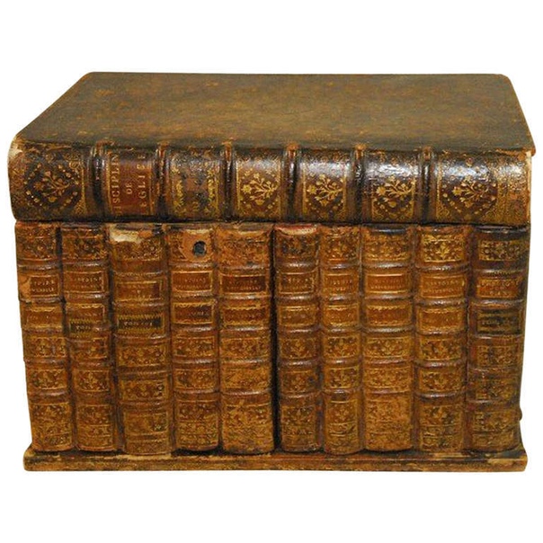 Коробочка с сюрпризом замаскированная под стопку книг. XIXв.Англия